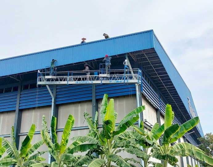 แก้ไขแผ่นช่องระบายโรงงานด้านข้าง